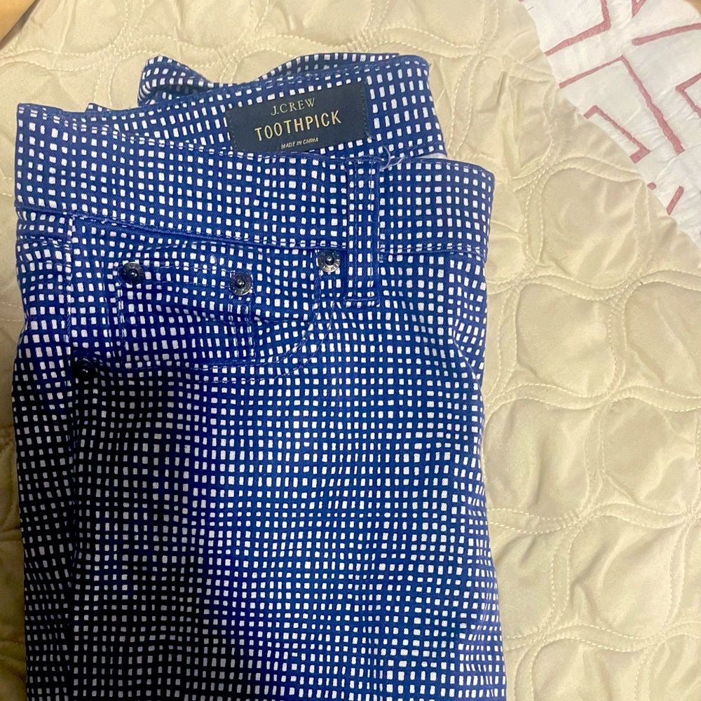 Crew pants blue size 28
